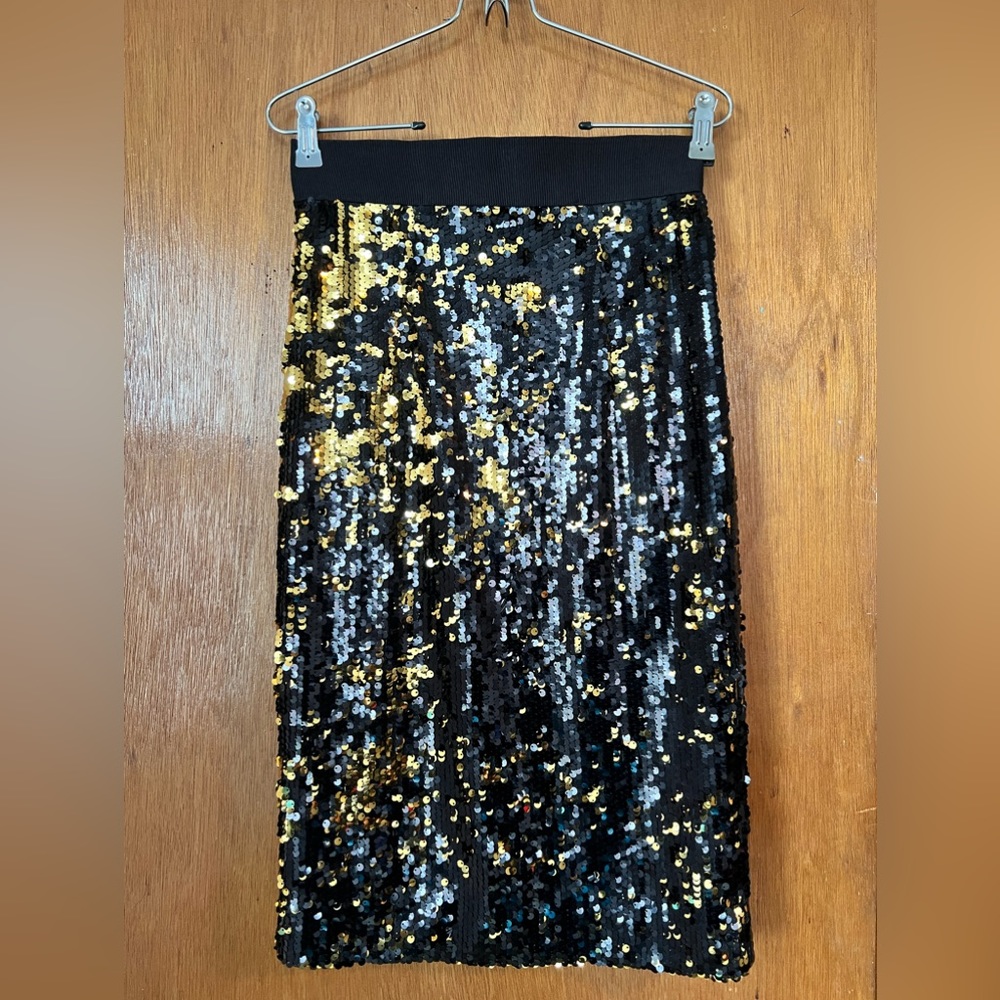 Milly Womens Sequined Pencil Skirt. Size 2